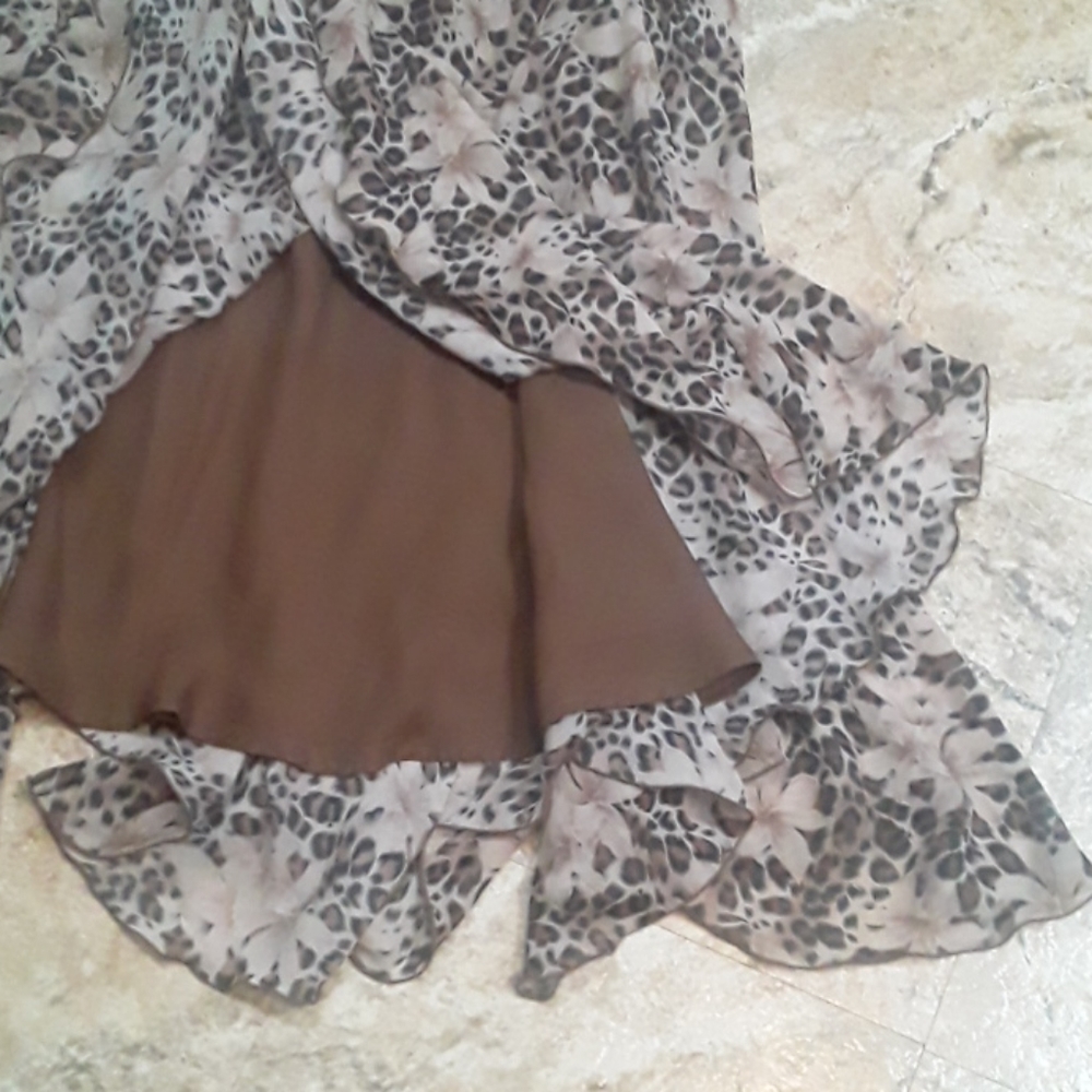 ❤Flowy Leopard Skirt❤ - Picture 5 of 10